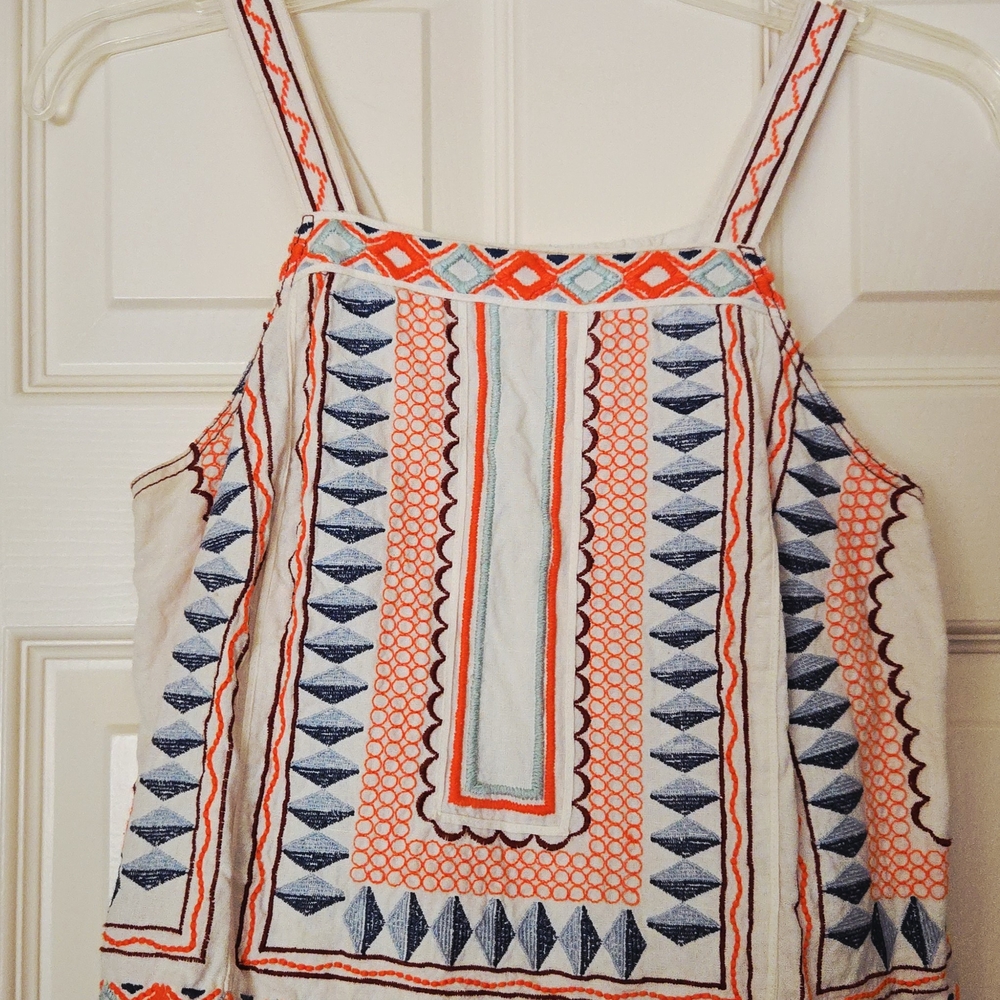 Anthropologie Multicolor Geometric Tank Top